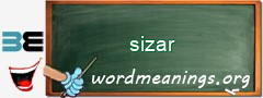 WordMeaning blackboard for sizar